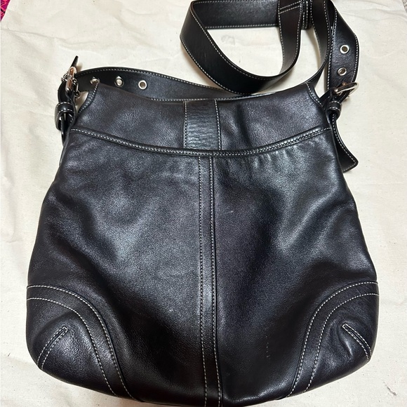 Coach Black Leather Crossbody Bag - Picture 2 of 3